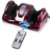 Shiatsu Foot Massager Kneading and Rolling Leg Calf Ankle w/Remote Red New