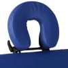 Blue Foldable Massage Table 4 Zones with Aluminum Frame