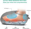 Shiatsu Foot Massager with Heat; Deep Kneading Rolling Pressure; Multi-Level Settings