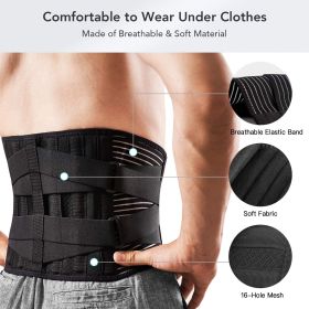 Pain Relief Waist Lumbar Support (Color: Black)