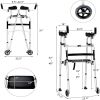 Aluminum Alloy Rehabilitation Auxiliary Walking Foldable Standard Walker