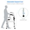 Bi-Level Armrests Adjustable Rehabilitation Equipment Folding Walker