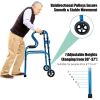 Bi-Level Armrests Adjustable Rehabilitation Equipment Folding Walker